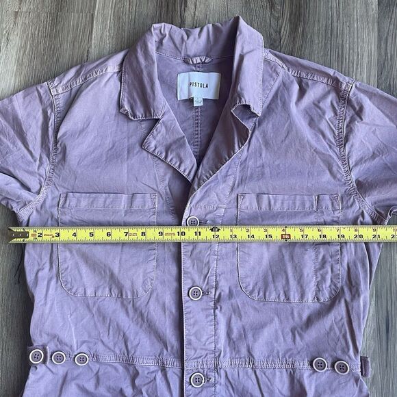 Pistola Lavender Short Sleeve Jumpsuit - Picture 5 of 10